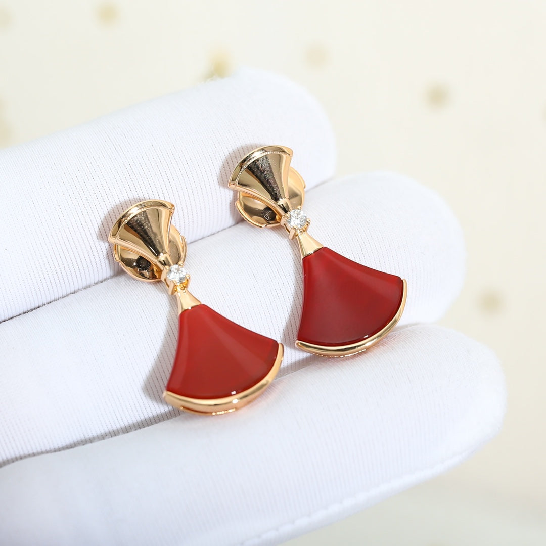 DREAM CARNELIAN ROSE GOLD EARRINGS