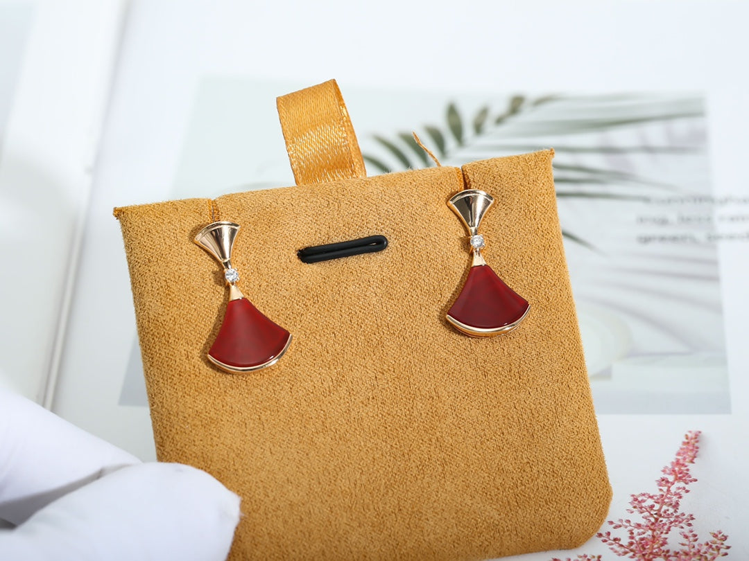 DREAM CARNELIAN ROSE GOLD EARRINGS