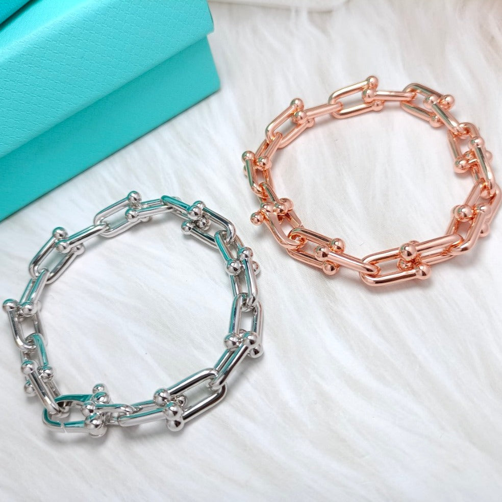 HARDWEAR BRACELET ROSE GOLD AND SILVER