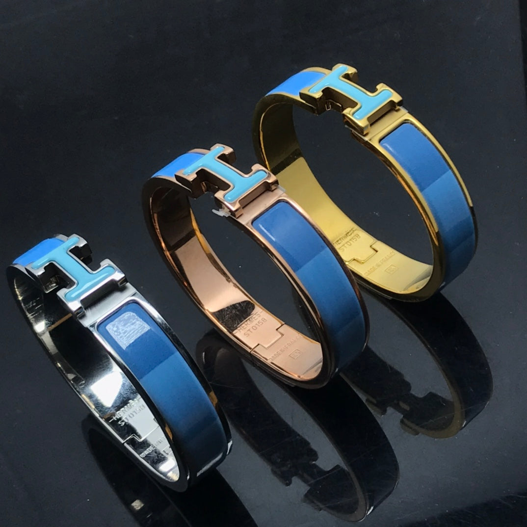 BRACELET H CÉRAMIQUE ARC-EN-CIEL BLEU