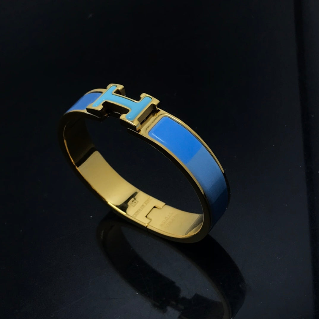 BRACELET H CÉRAMIQUE ARC-EN-CIEL BLEU
