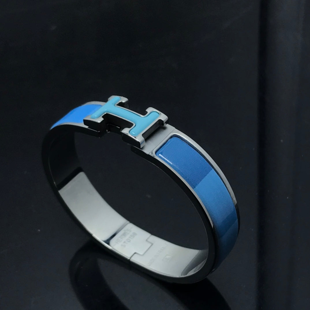 BRACELET H CÉRAMIQUE ARC-EN-CIEL BLEU