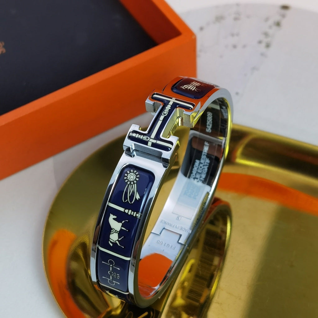 BRACELET H COUVERTURES BLEU FONCÉ
