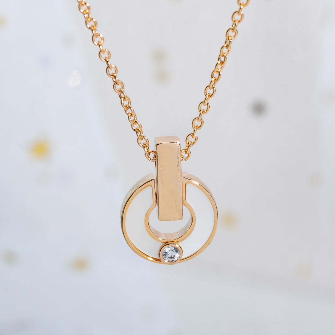 GARI NECKLACE ROSE GOLD MOP