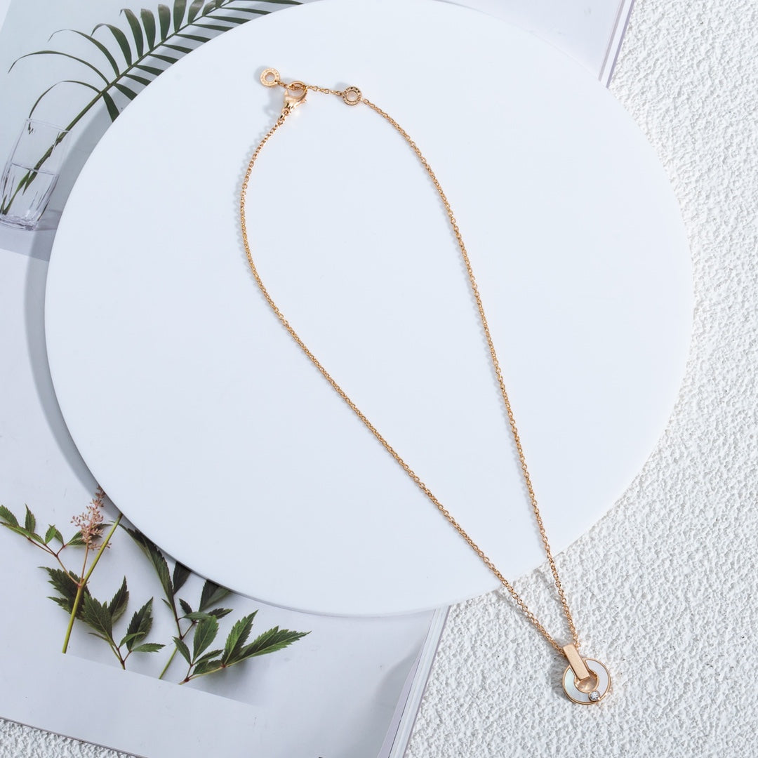 GARI NECKLACE ROSE GOLD MOP
