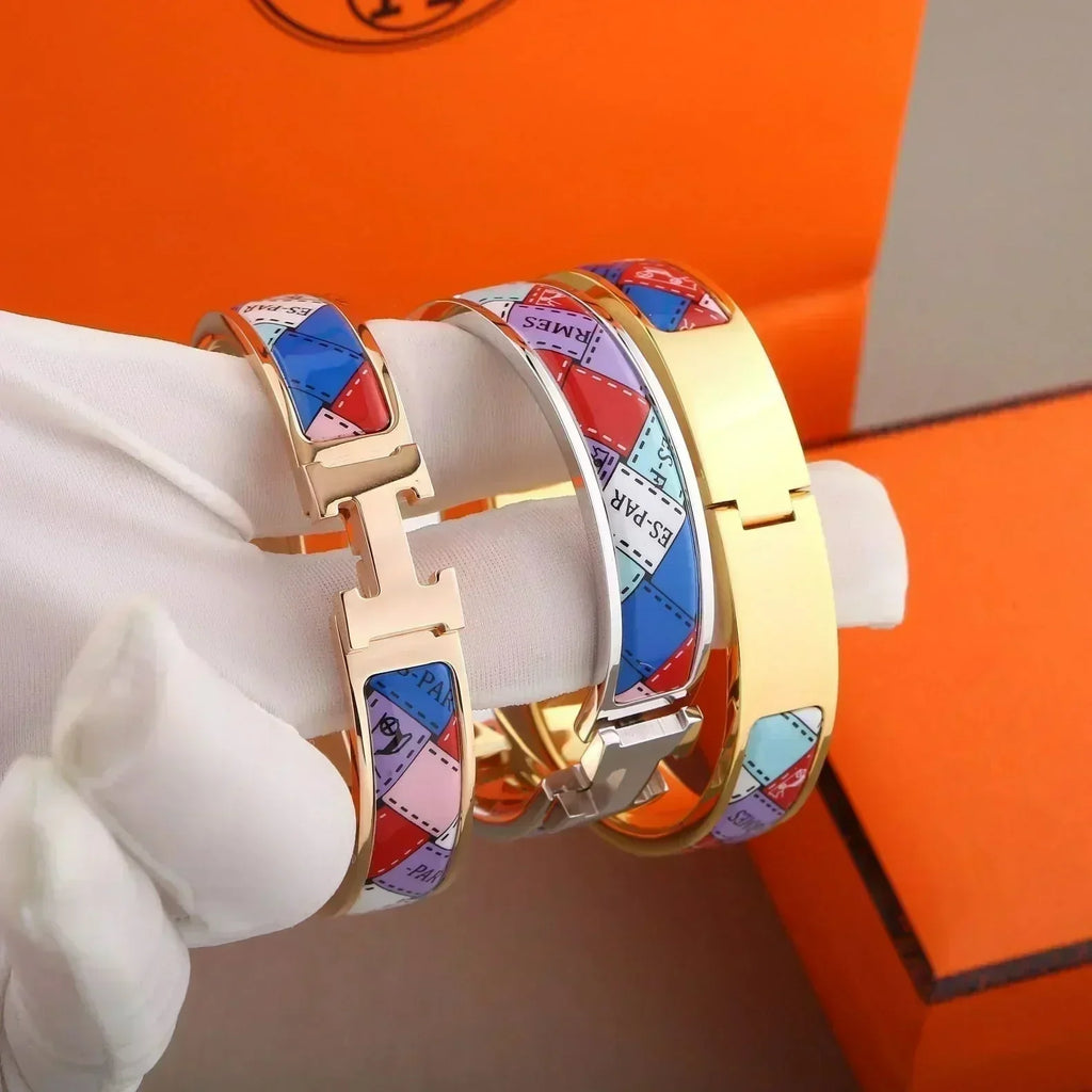 BRACELET H BORDURE À POIS 12MM