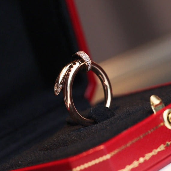 JUSTE RING 2.65MM ROSE GOLD DIAMOND