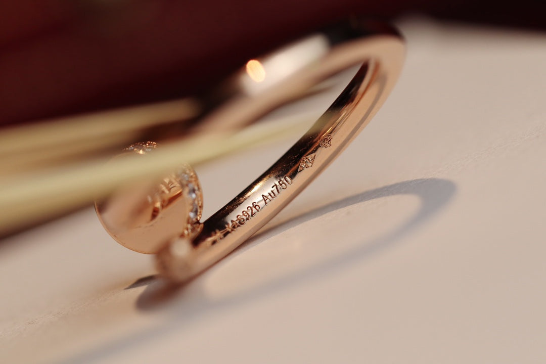 JUSTE RING 2.65MM ROSE GOLD DIAMOND