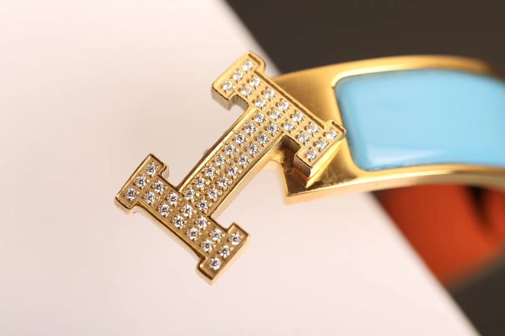 BRACELET H CLOUD BLUE OR DIAMANT