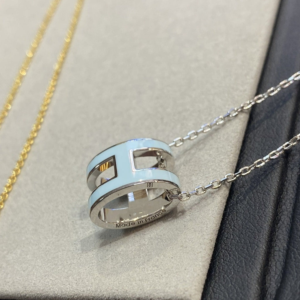 COLLIER POP H BLEU CLAIR