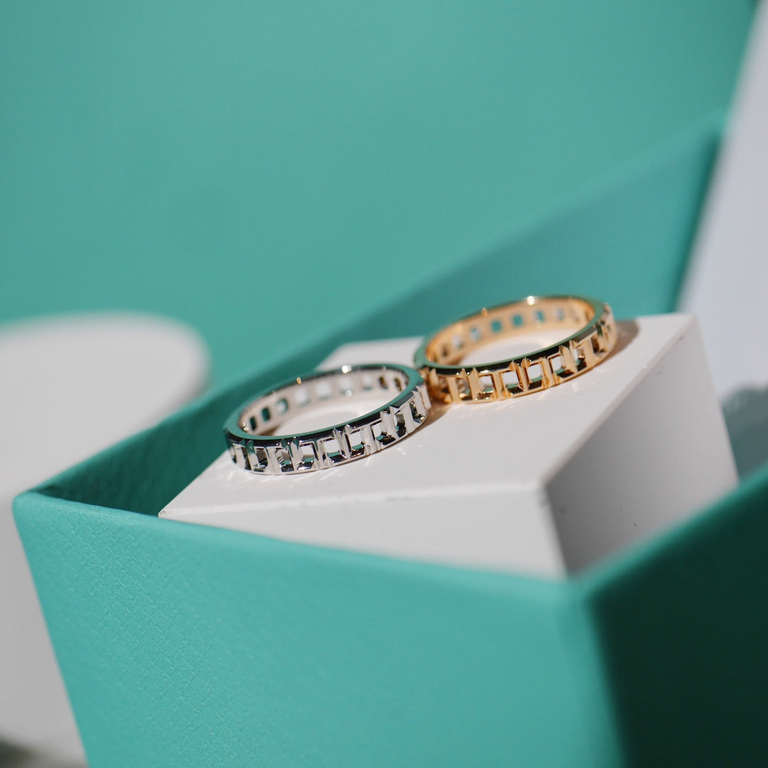 T TRUE 3.5MM ROSE GOLD RING