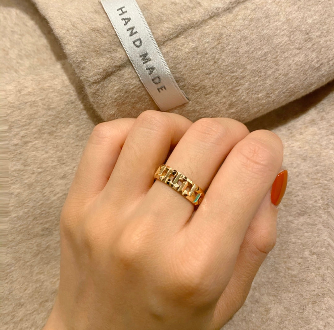 T TRUE 3.5MM ROSE GOLD RING