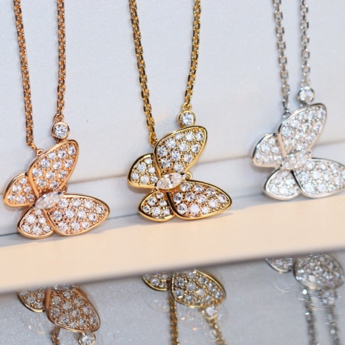COLLIER PAPILLON DIAMANT