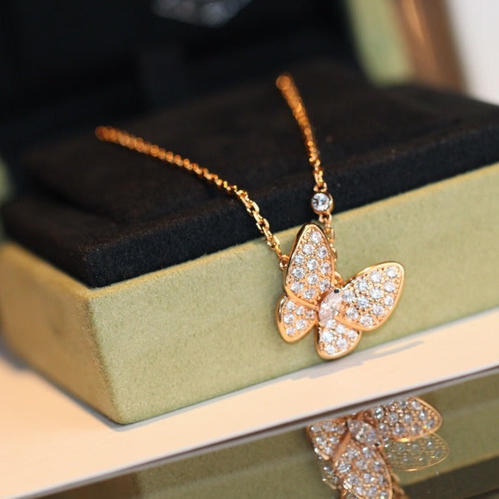 COLLIER PAPILLON DIAMANT