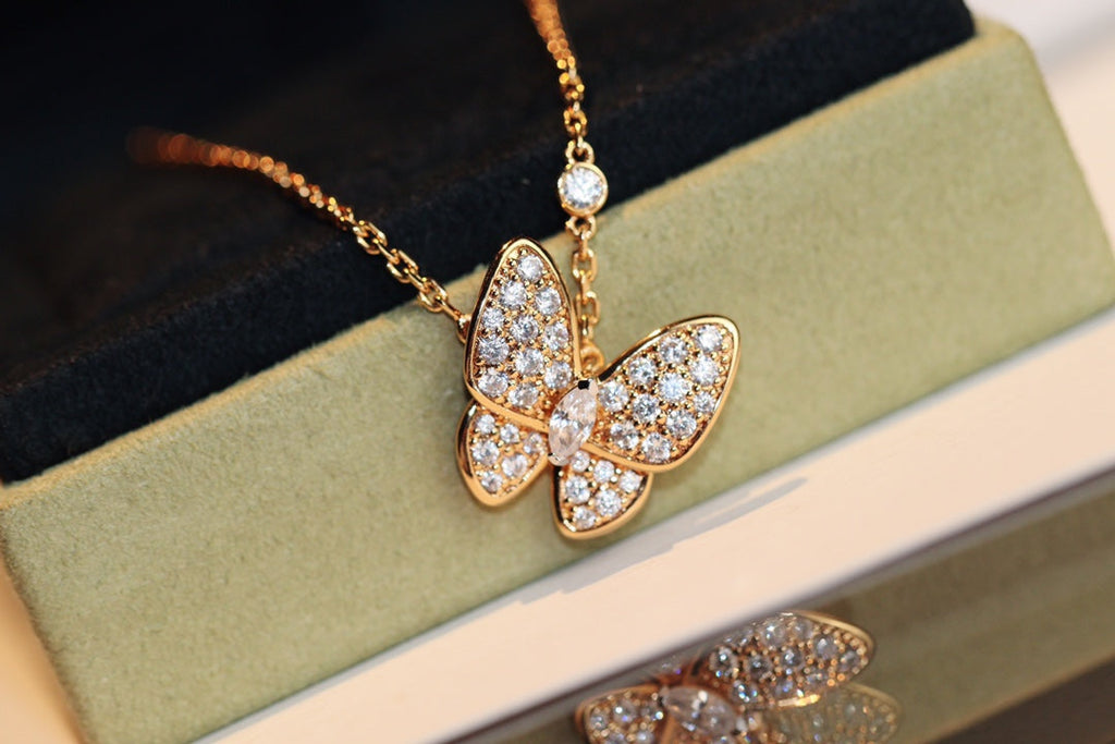 COLLIER PAPILLON DIAMANT