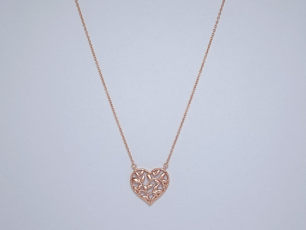 HEART LEAF PEDANT NECKLACE