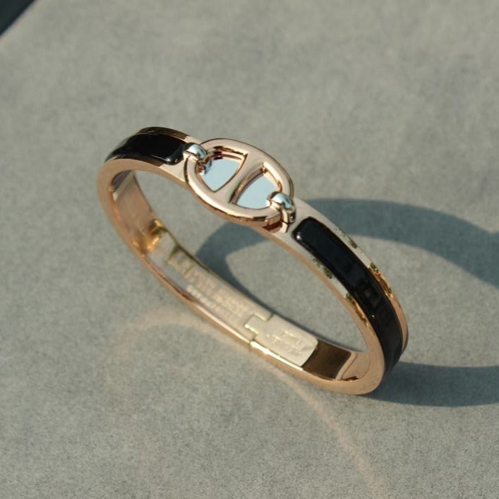 BRACELET CLIC CHAÎNE OR ROSE