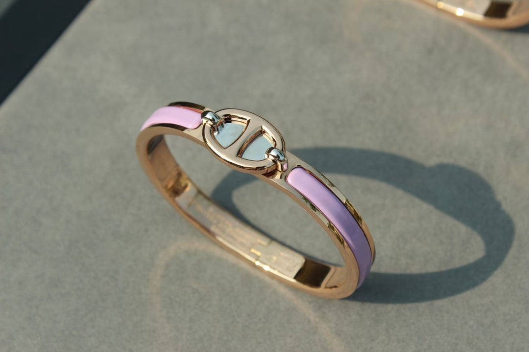 BRACELET CLIC CHAÎNE OR ROSE