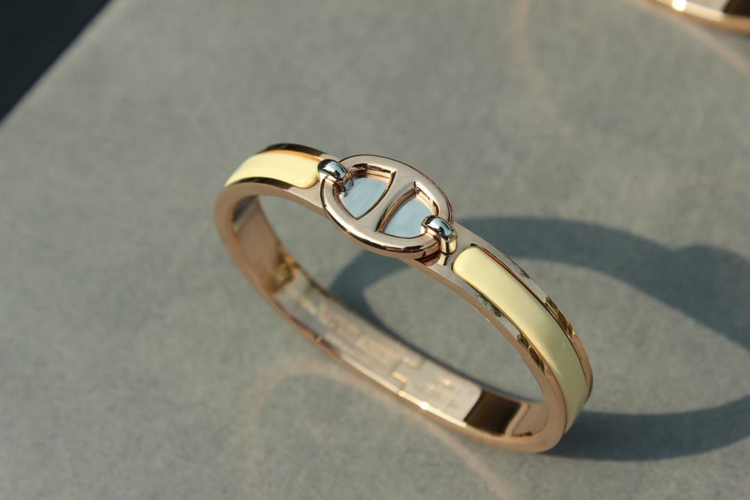 BRACELET CLIC CHAÎNE OR ROSE