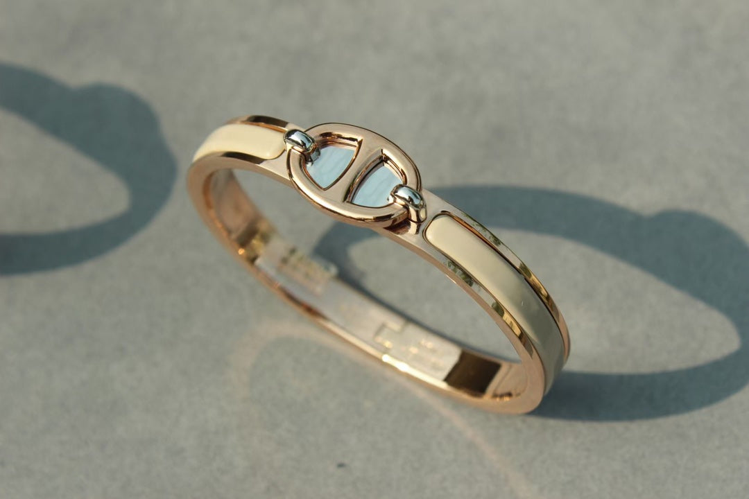 BRACELET CLIC CHAÎNE OR ROSE