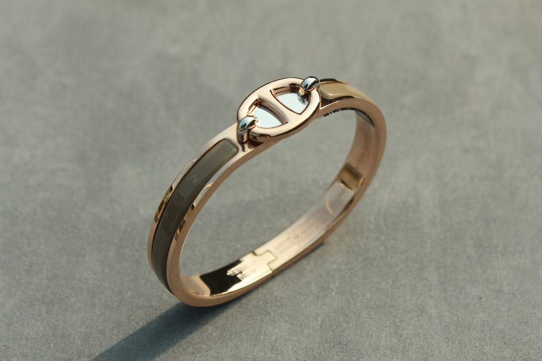 BRACELET CLIC CHAÎNE OR ROSE