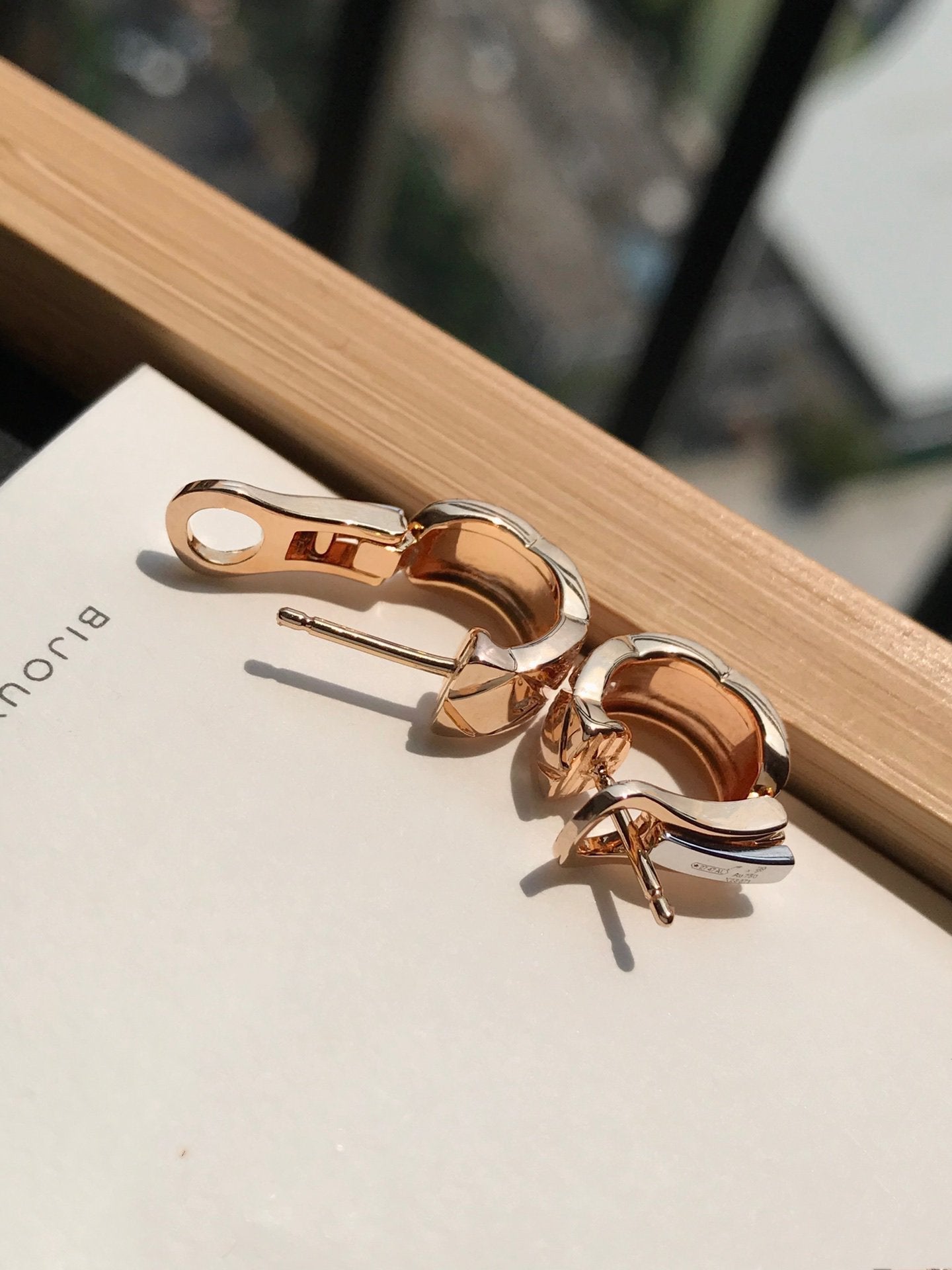 CRUSH DIAMOND ROSE GOLD EARRINGS