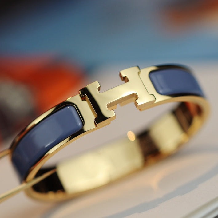 BRACELET H 12MM BLEU GRIS