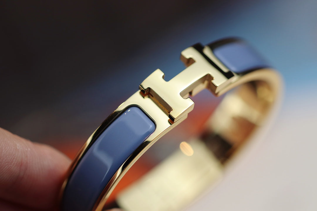 BRACELET H 12MM BLEU GRIS