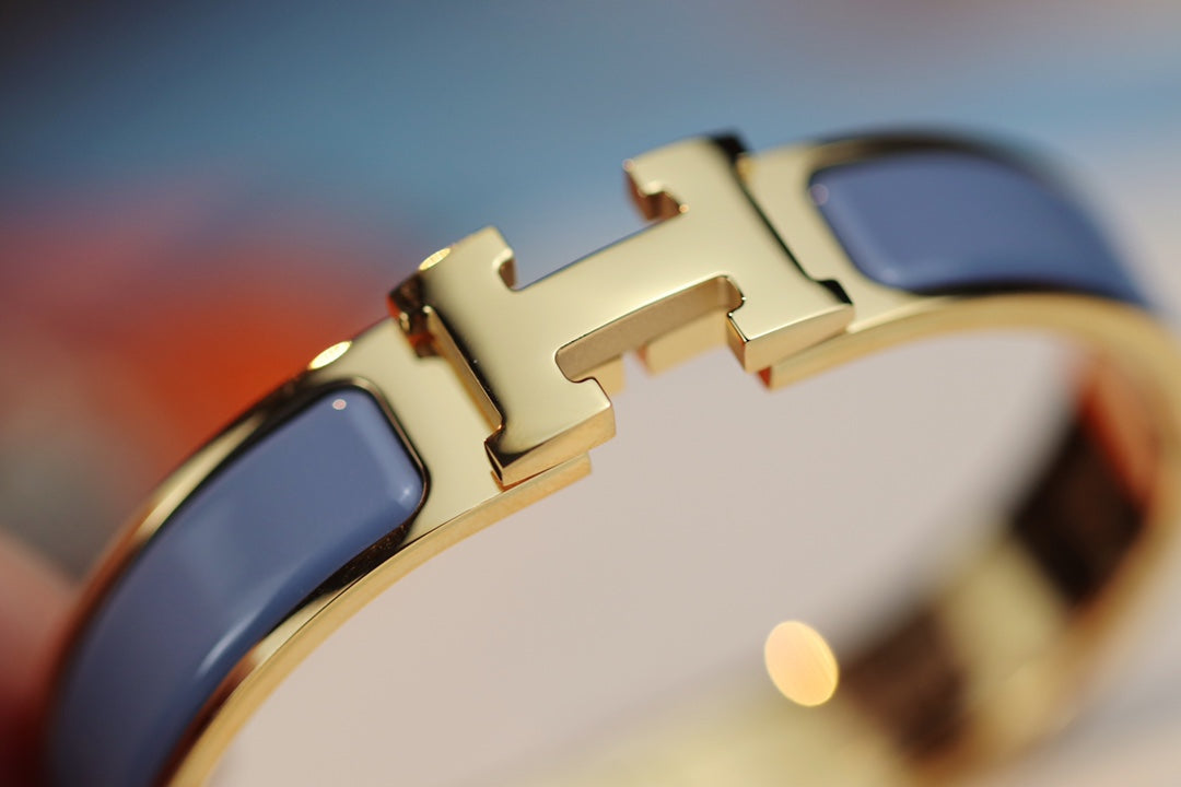 BRACELET H 12MM BLEU GRIS