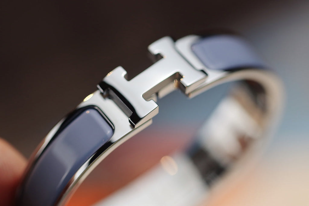 BRACELET H 12MM BLEU GRIS