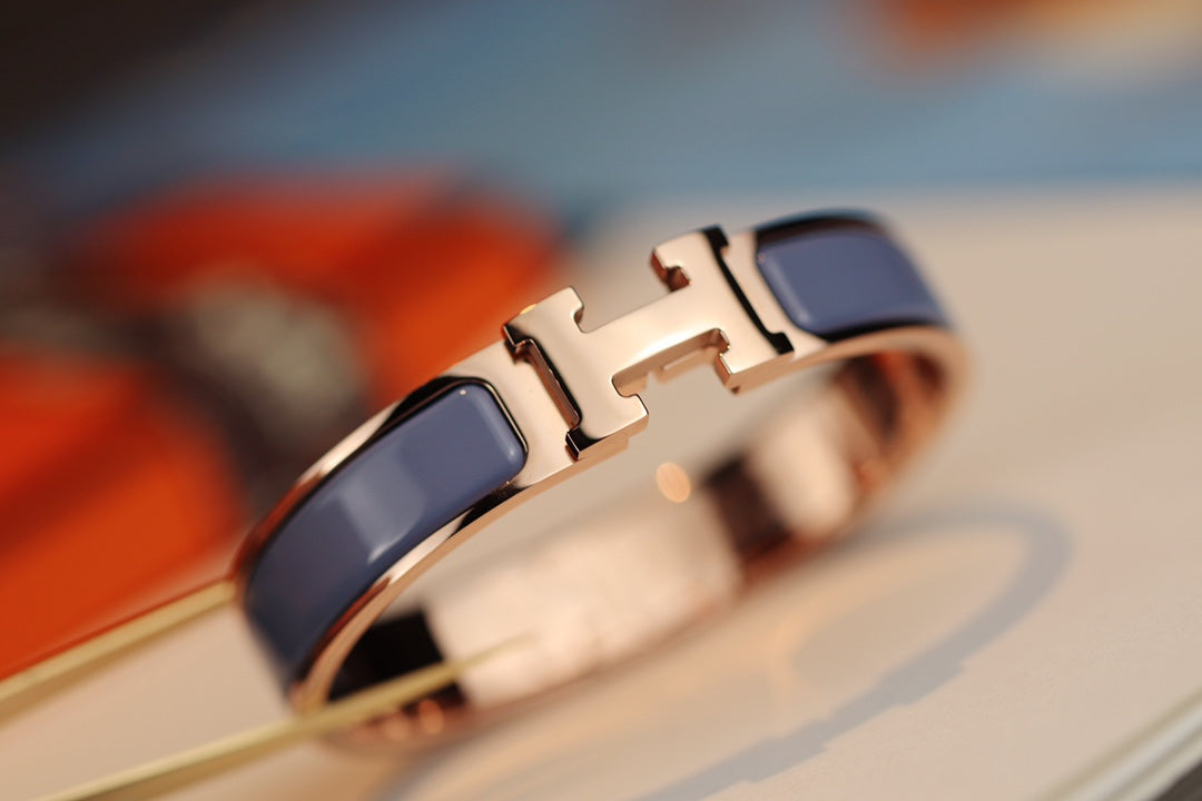 BRACELET H 12MM BLEU GRIS