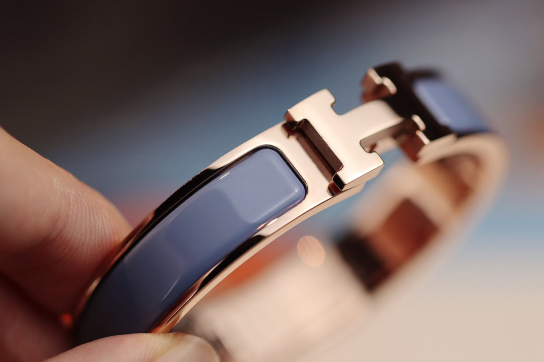 BRACELET H 12MM BLEU GRIS