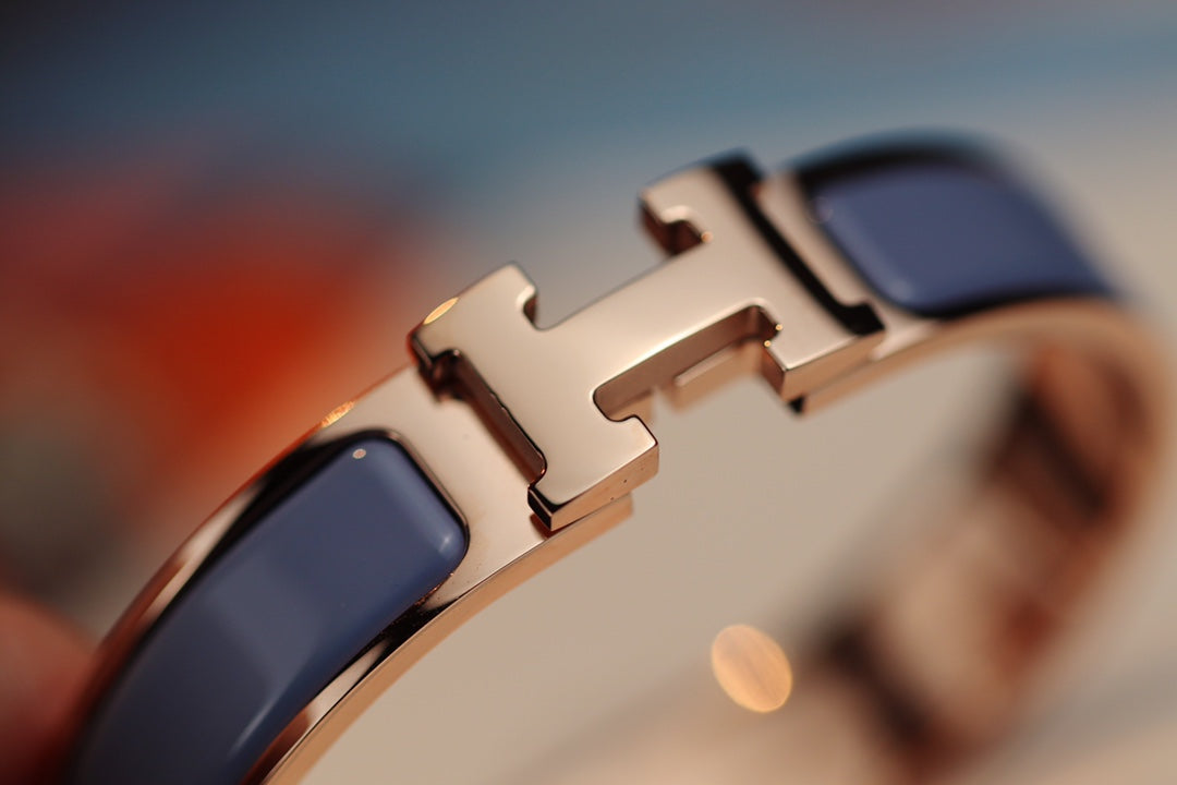 BRACELET H 12MM BLEU GRIS