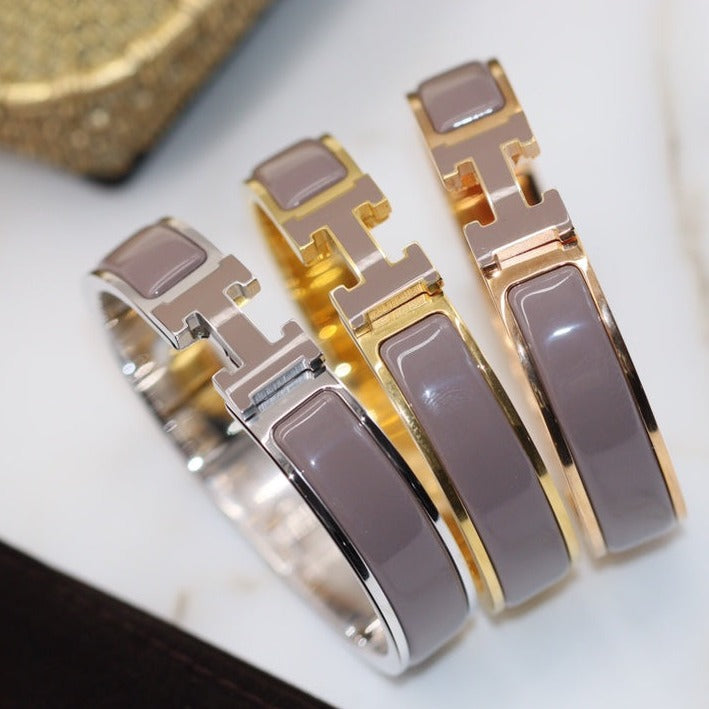 BRACELET H 12MM MARRON