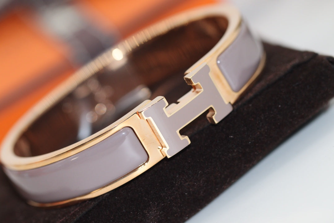 BRACELET H 12MM MARRON
