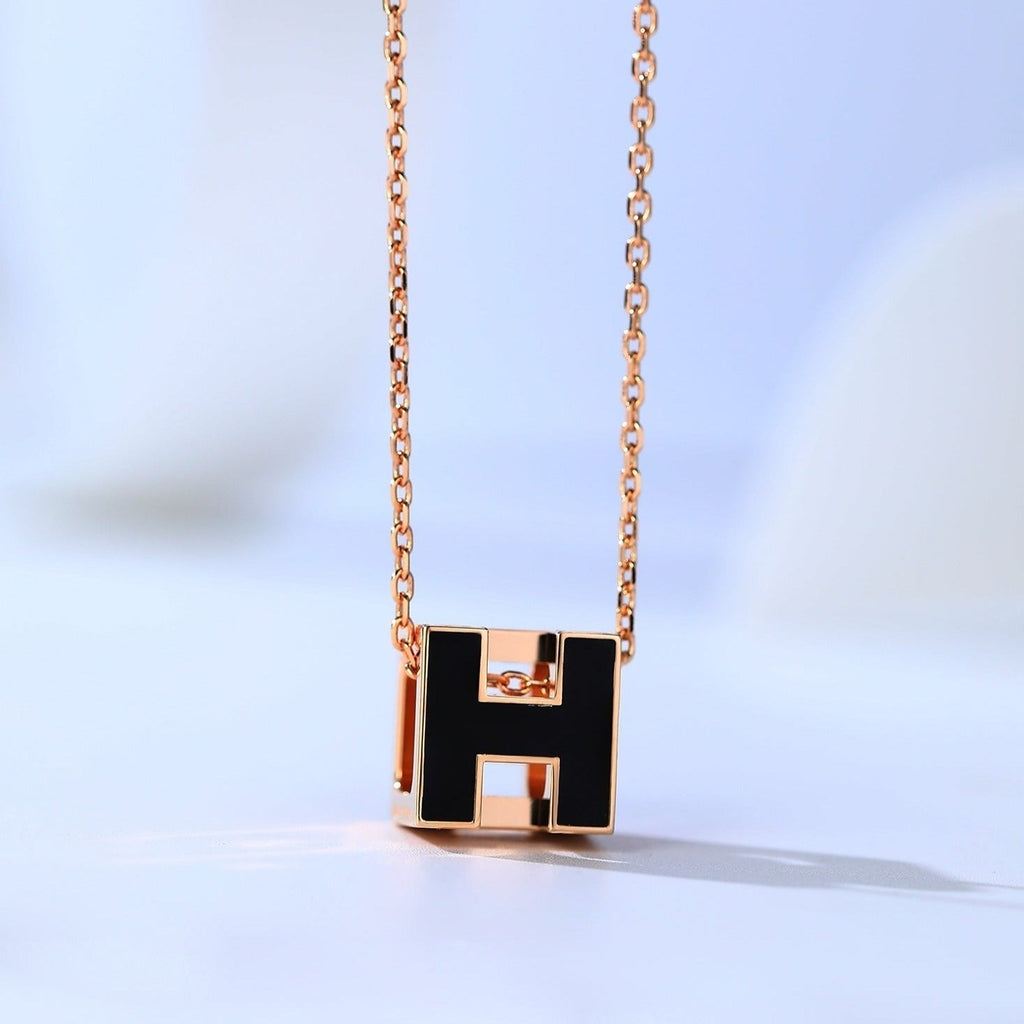 H CAGE ROSE GOLD NECKLACE