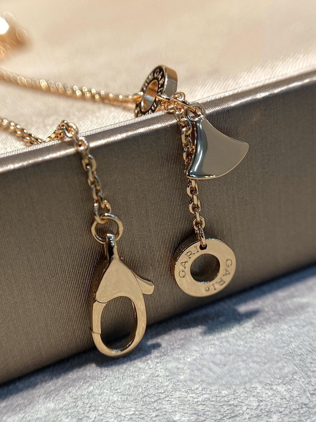 DREAM MOP DIAMOND PAVED ROSE GOLD NECKLACE