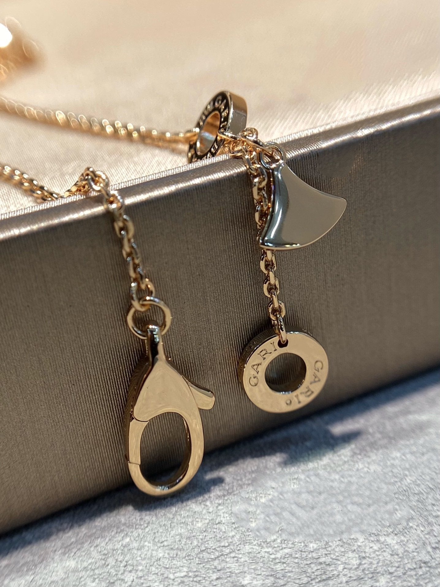 DREAM MOP DIAMOND PAVED ROSE GOLD NECKLACE