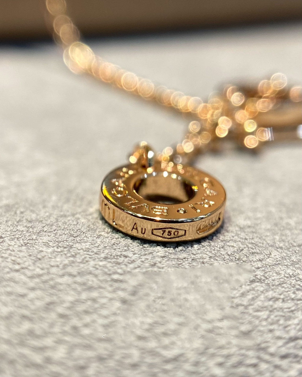 DREAM MOP DIAMOND PAVED ROSE GOLD NECKLACE