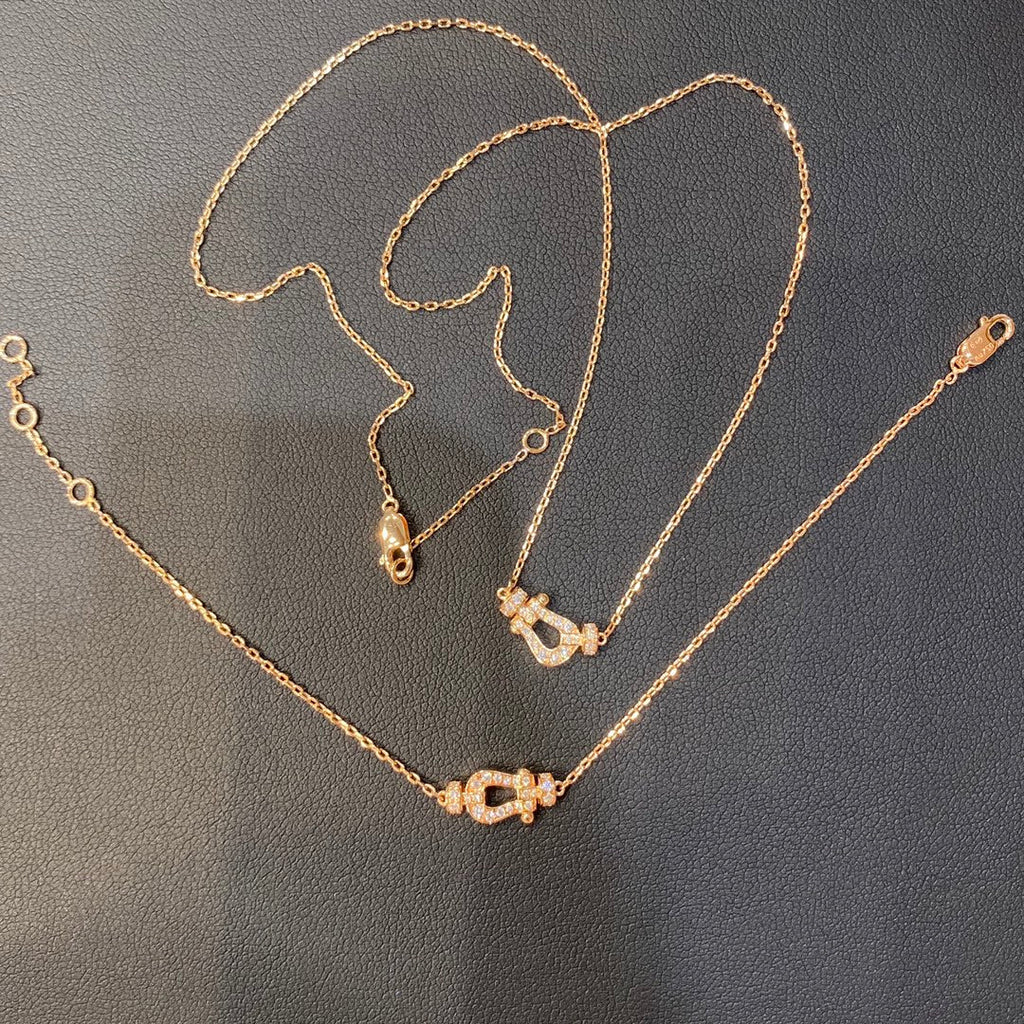FORCE 10 DIAMOND ROSE GOLD NECKLACE MINI MODEL