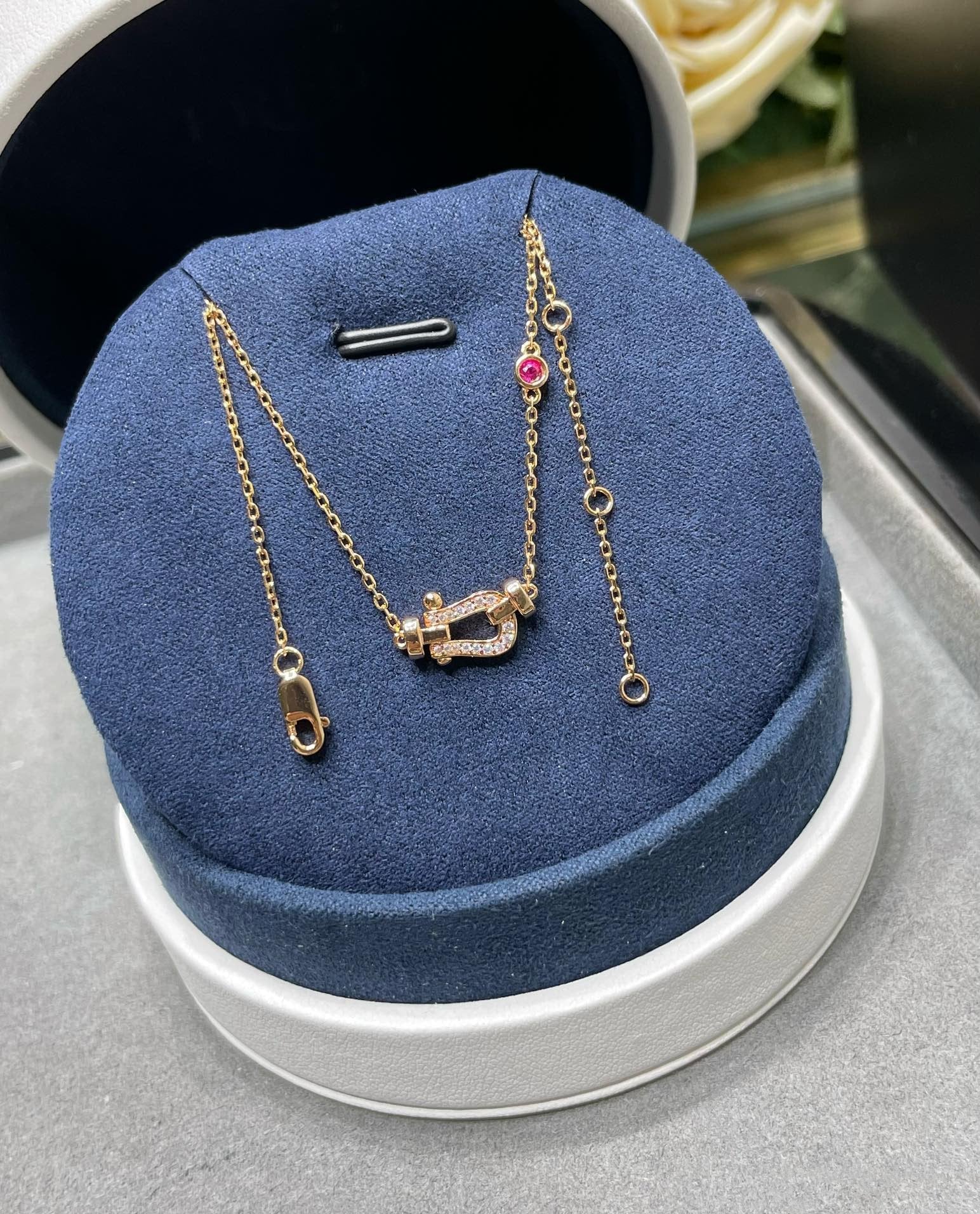 FORCE 10 DIAMOND ROSE GOLD NECKLACE