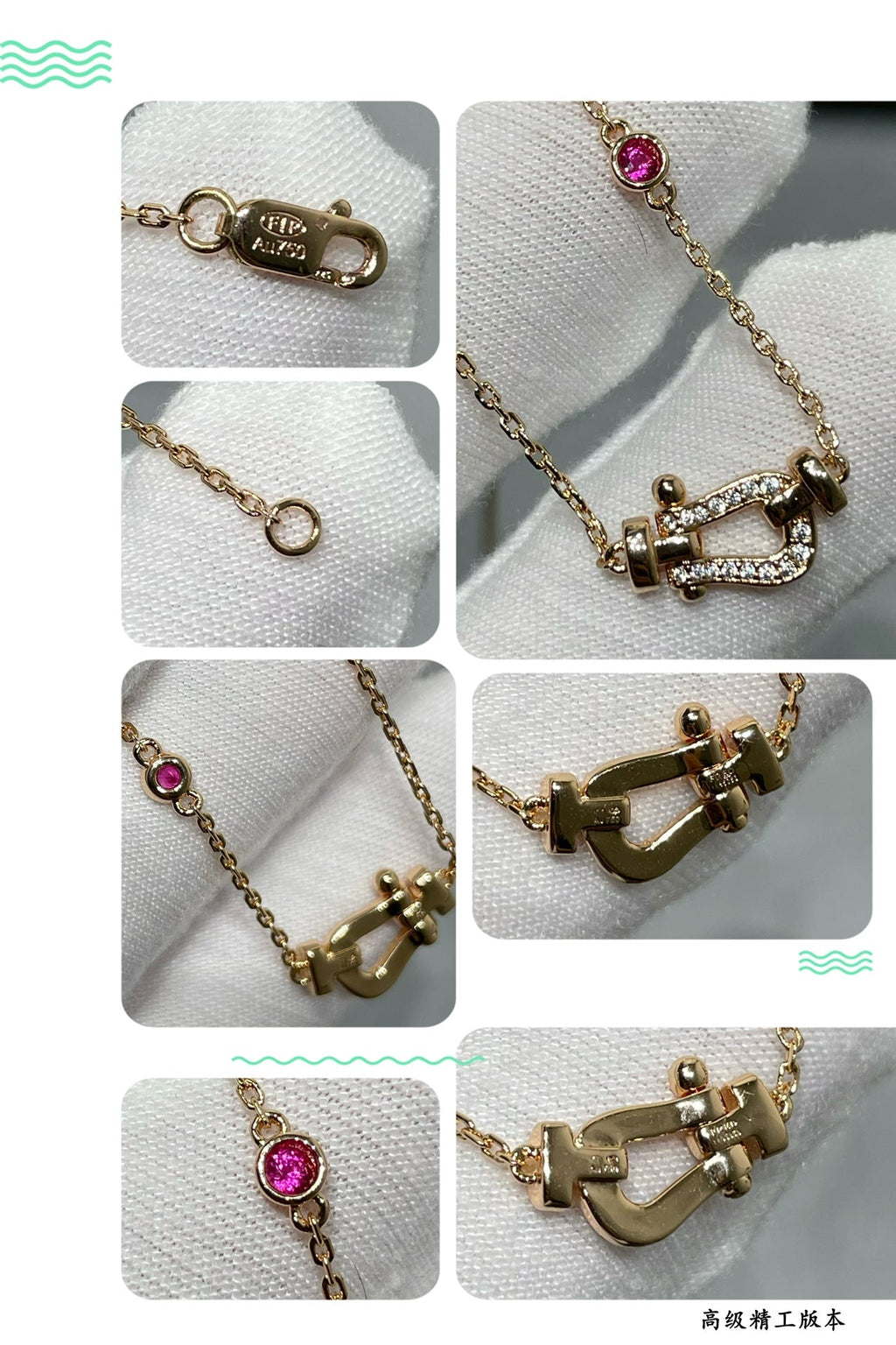 FORCE 10 DIAMOND ROSE GOLD NECKLACE