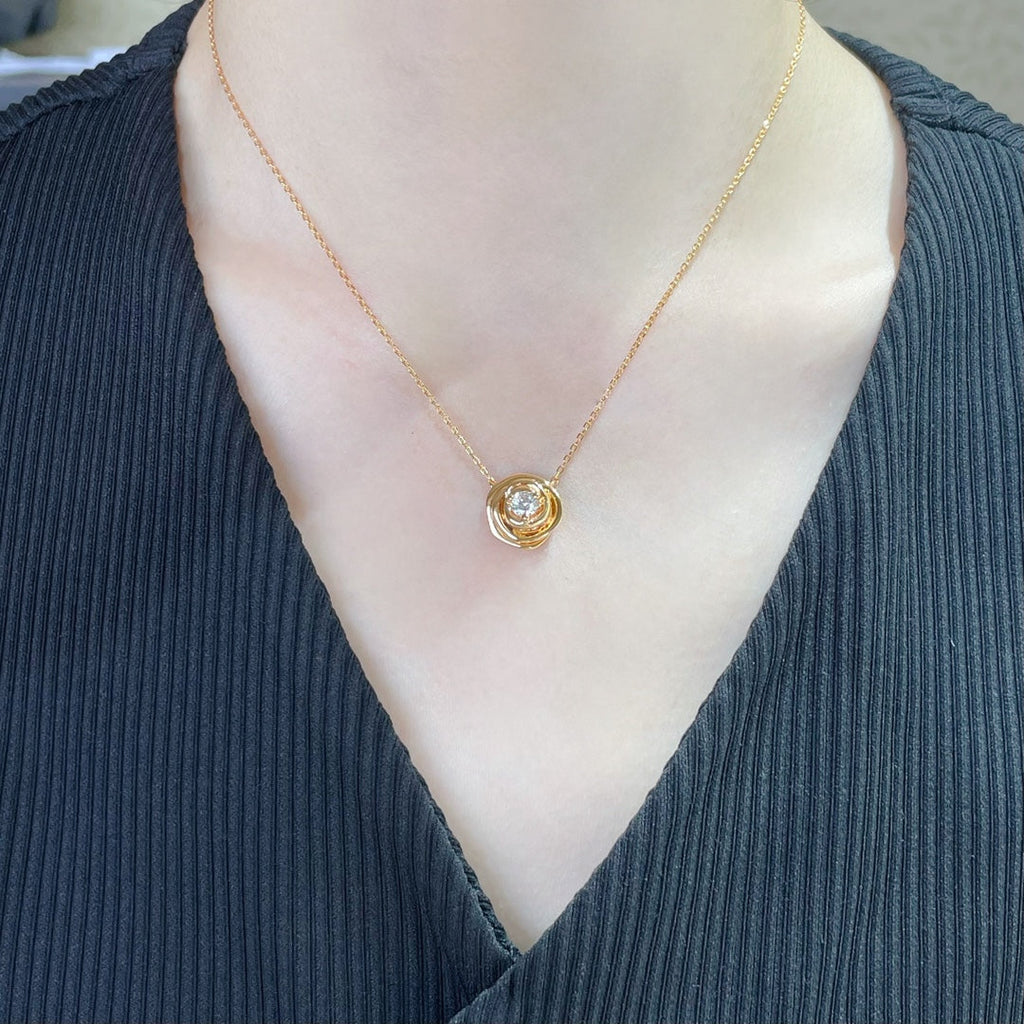 ROSE COUTRE ROSE GOLD DIAMOND NECKLACE