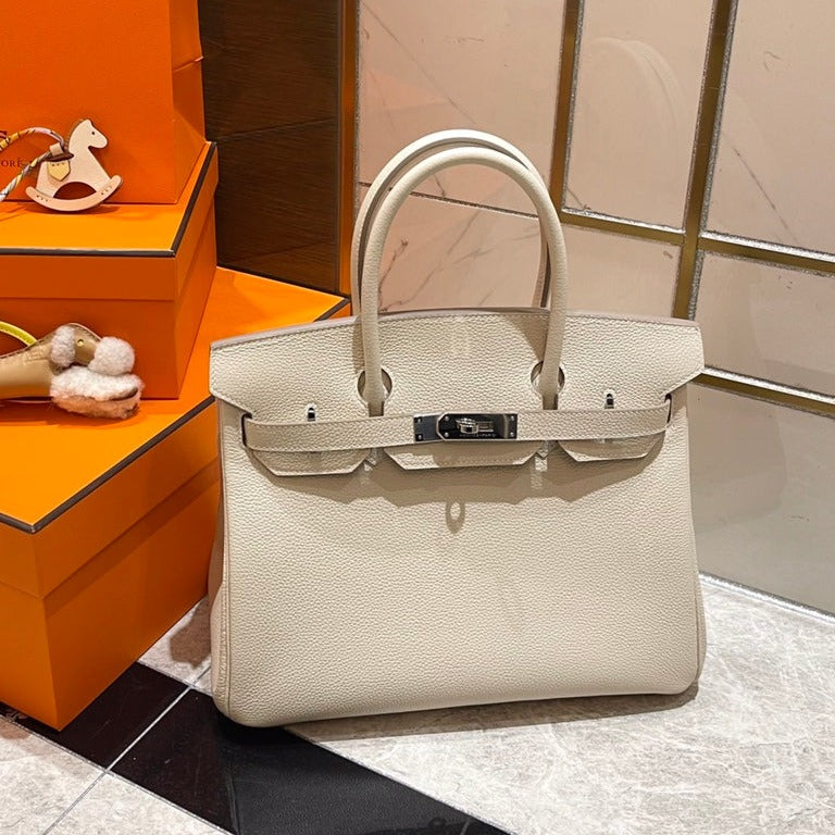 HM バーキン 30cm ホワイト トゴレザー シルバー金具