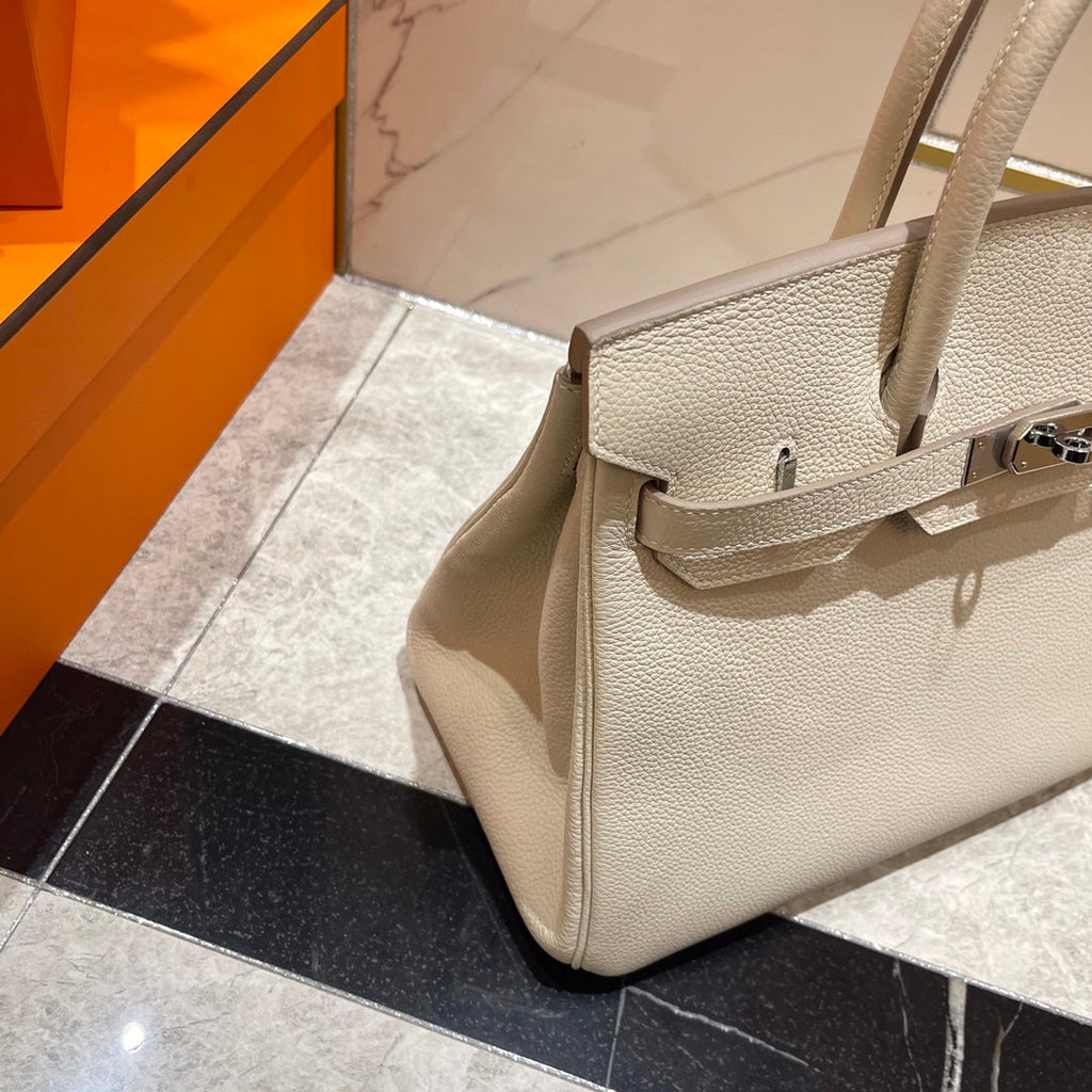 HM バーキン 30cm ホワイト トゴレザー シルバー金具