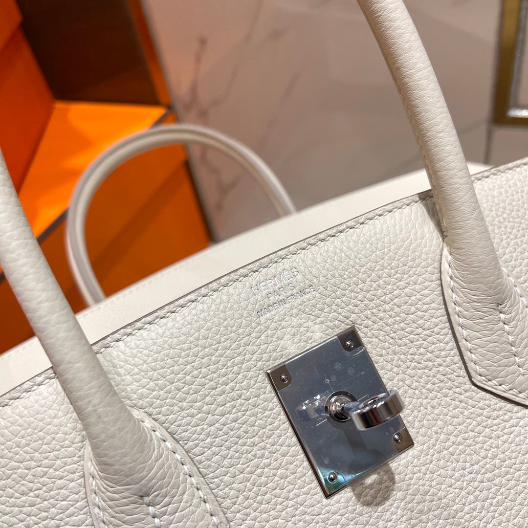 HM バーキン 30cm ホワイト トゴレザー シルバー金具