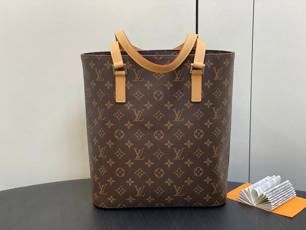 SAC CABAS LUCO 30 MONOGRAMME CUIR MARRON