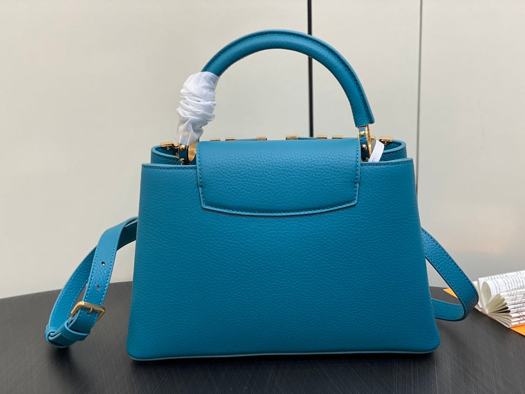 CAPUCINES MM 31 BLEU TAURILLON QUINCAILLERIE OR