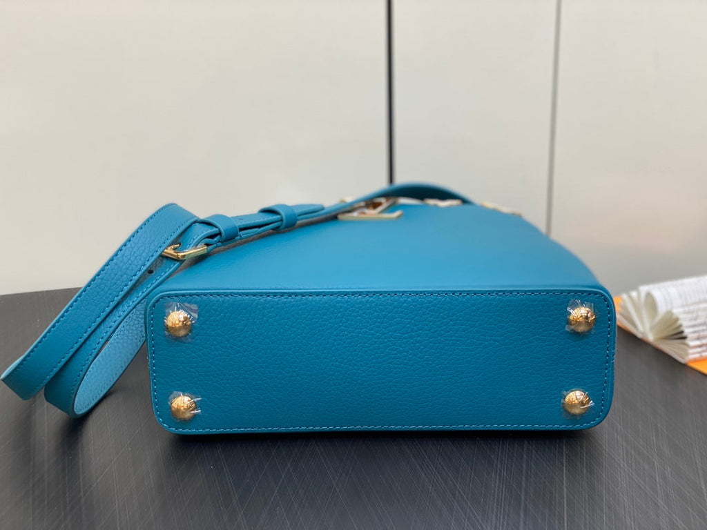 CAPUCINES MM 31 BLEU TAURILLON QUINCAILLERIE OR