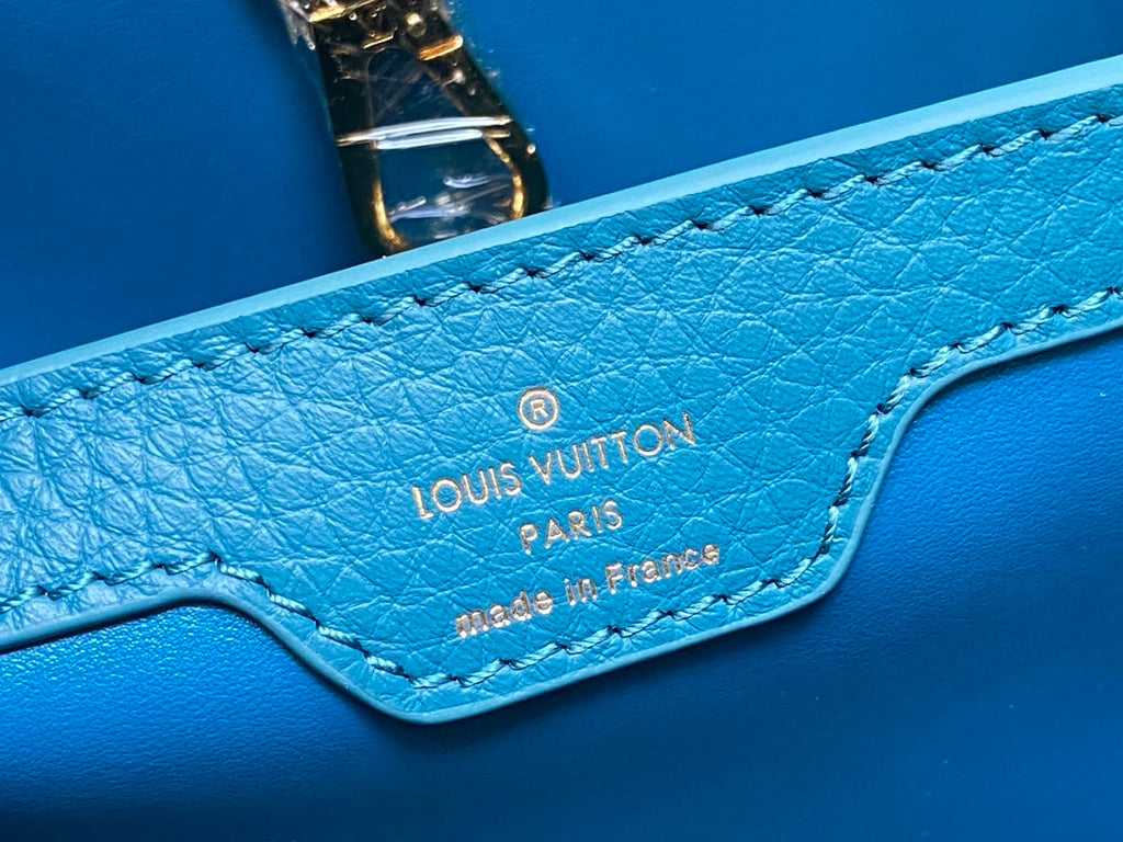 CAPUCINES MM 31 BLEU TAURILLON QUINCAILLERIE OR